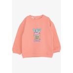 Breeze Kız Çocuk Sweatshirt Unıcorn Baskılı 9 Ay-3 Yaş, Somon - 1,5 Yaş