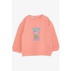 Breeze Kiz Cocuk Sweatshirt Unicorn Baskili 9 Ay-3 Yas, Somon