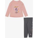 Breeze Kız Çocuk Taytlı Takım Sevimli Kız Baskılı Kalpli 2-6 Yaş, Pembe - 2 Yaş