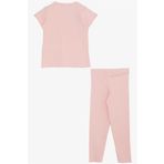 Breeze Kız Çocuk Taytlı Takım Yazı Baskılı 1.5-5 Yaş, Pembe