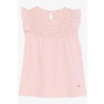 Breeze Kiz Cocuk Tisort Firfirli Nakisli 4-8 Yas, Pembe