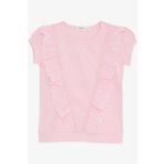 Breeze Kız Çocuk Tişört Güpürlü 1.5-5 Yaş, Pembe