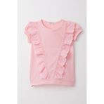 Breeze Kız Çocuk Tişört Güpürlü Pembe (1.5-5 Yaş) - 2 Yaş