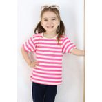 Breeze Kız Çocuk Tişört Patlı Çizgili 1-4 Yaş, Pembe - 2 Yaş