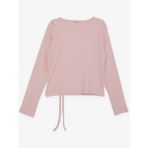 Breeze Kız Çocuk Uzun Kollu Tişört Büzgülü 8-14 Yaş, Pembe - 9 Yaş