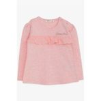 Breeze Somon Melanj 1-4 Yaş Uzun Kollu Güpürlü Kız Çocuk T-shirt