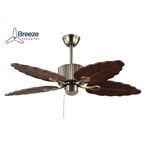Breeze Urla Antik Bronz 122 cm Ahşap Kanatlı Tavan Vantilatörü