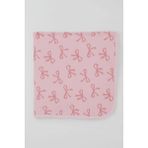Breeze Yenidoğan Bebek Battaniyesi Fiyonk Desenli Standart, Pembe