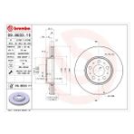 Brembo Ön Fren Aynası Volvo S60 00-10 S80 98-06 V70 97-07 XC70 00-07 285X5DL Küçük Tip