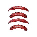 Brembo Opel Tigra Uyumlu Kırmızı Kaliper Kapağı, 4'lü Set, Yağ Hortumlu