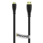BRENDAZ - Mikro HDMI - HDMI Kablosu, ASUS Chromebook C201, Flip C100PA Dizüstü Bilgisayar ve MeMo Pad FHD 10 ME302C, Smart 10 ME301T, VivoTab Smart ME400C Tablet (10-Feet) ile Uyumlu Ethernet