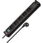 Brennenstuhl 1150660315 Siyah 3 mt 5 Soketli Usb Şarj Priz
