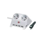 Brennenstuhl 4X USB 2.0 2.100 MAH 2'li Beyaz Masa Üstü Priz