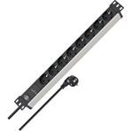 Brennenstuhl Alu-line Serisi 19" Server Kasası Uyumlu Uzatma Kablosu 9 Soketli 2 Metre Kablolu 5 Yıl Garantili Grup Priz Gri