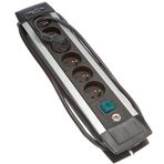 Brennenstuhl AN4 Premium Alu-Line grup priz ile şalter 1,8 m H05VV-F 3 G1,5, Gri, 1391001066