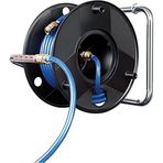 Brennenstuhl Basınçlı hava hortum makarası Anti Twist (18,5 m hortum + 1,5 m bağlantı hortumu, metal tek elle hızlı bağlantı elemanları ve duvar braketi, Almanya'da üretilmiştir)
