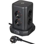 Brennenstuhl Brennnestuhl Premium Serisi Masa Üstü 8 Soketli 1type-c + 2 Usb Li Kule Tipi 2 Metre Kablolu Priz Siyah