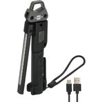 Brennenstuhl HL 400 AC/LED pilli atölye lambası, entegre pilli (400 lm, 3 ayrı açılıp kapatılabilir ışık kaynağı, katlanabilir, maksimum 6 saat, USB C şarj kablosu dahil)