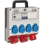Brennenstuhl Ip44 Lisanslı Şantiye Kullanımına Uygun Duvar Tipi Sigorta Kutusu Şalterli Güç Dağıtıcısı 4/16a - 3x Ls 230v/16 A Beyaz