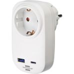 Brennenstuhl Premium Serisi Tek Soketli 1 Type-C 1 USB 18W Hızlı Şarj Özellikli Şarj Korumalı Priz