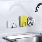 Brentino Kendinden Yapışkanlı 304 Çelik Paslanmaz Drenaj Askısı Süngerlik Lavabo Evye Mutfak Raflı Organizer - 1 Adet