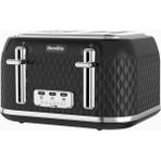 Breville Curve 4 Dilim Geniş Yuvalı Tost Makinesi - Siyah