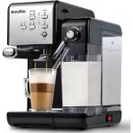 Breville Espresso, Cappuccino ve Latte Makinesi | 19 Bar Italyan Pompa | Otomatik Süt Köpürtücü - Siyah