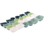 Brevity Finds Silikon Kek Kapları, 24'lü Paket Tekrar Kullanılabilir Pişirme Kapları, 3 Şekilli Kek Kapları Pasta Kek Kalıpları, Öğle Yemeği Kutusu Ayırıcıları (Yurt Dışından) - Süpürge Yedek Parçaları