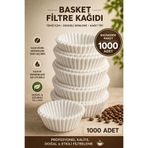 brew rite Kahveciniz 250/90 Basket Filtre Kahve Kağıdı (1000 Adet) – Kahve Makinesi Uyumlu, Profesyonel Demleme