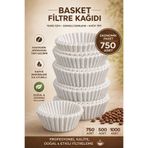 brew rite Kahveciniz 250/90 Basket Filtre Kahve Kağıdı (750 Adet) – Kahve Makinesi Uyumlu, Profesyonel Demleme