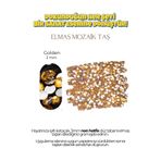 Brextco Store 1000 Adet Elmas Mozaik Taş | 3mm Non-Hotfix Düz Tabanlı Süsleme Taşı/Diamond Painting - Golden