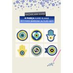 Brextco Store Elmas Boyama Bardak Altlığı Seti Brextco Diamond Art Nazar Boncuğu ve Hamsa Tasarımlı 6'lı (Dıy)
