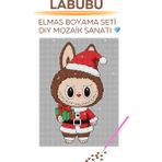 Brextco Store Labubu ile Yılbaşı Ruhu Elmas Boyama Seti | Dıy 5d Elmas Mozaik Sanatı - Labubu Elmas Boyama - Karışık Çok Renkli - 1 Adet