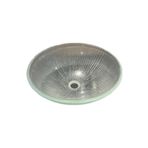 Brezza Şeffaf Yuvarlak Cam Lavabo - B-05