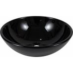 Brezza - TB14SCNK Siyah Cam Çanak Lavabo - 55009411