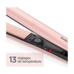 Brf Store Babyliss Rose Blush Saç Düzleştirici, 235 Derece, Titanyum Seramik Plaka, 13 Isı Ayarı ile Hızlı Isınma - standart
