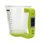 Briaatt Kitchen Scale Digital Measuring Cup Scale Electronic Temperature Measuring Cup Kettle Scale Beaker with LCD Display