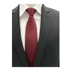 Brianze Hazir Baglanmis Klipsli Bordo Kravat