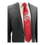 Brianze Kırmızı M.Kemal Atatürk Dokuma Kravat