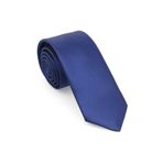 Brianze MKAS-7 Saks Mavi Oxford Model Mendilli Slim Kravat