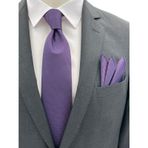 Brianze Mor Kravat Mendil Set
