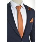 Brianze Taba Kravat Mendil Yaka Çiçeği Set - Standart