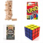 Brick Game 4 Lü Oyun Sti ,anlat Bakalım ,uno, Zeka Küpü ve Dengeoyunu - Ahşap