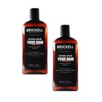 Brickell 2x237 ml Erkeklere Özel Beyazlamış Saç Sakal Şampuanı