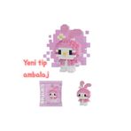 Bricks Hello Kitty My Melody Yap boz 3D Puzzle Mini Yapı Oyuncak yeni tip ambalajı ile ,,,,,0001