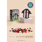 Bricks make a wise life Bricks Taraftar Serisi: Beşiktaş Siyah-Beyaz Forma Yapım Seti - Eğitici Oyuncak Figür - Orijinal
