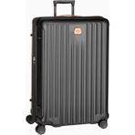 Brıc's Capri 78 cm Deri Detaylı Lüks Trolley Valiz Geniş Hacimli ve Şık Seyahat Deneyimi - Siyah