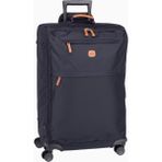 Brıc's X-Travel Trolley 71 cm Deri Detaylı, Geniş Hacimli, Şık ve Hafif Valiz - Lacivert