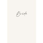 Bride Notebook – Elegant White Aesthetic Journal for Bride-to-Be, Wedding Planning, Engagement Gift, 100 Lined Pages 6x9in