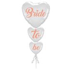 Bride To Be Buket Seti Folyo Balon 3'lü Rose Gold Renk